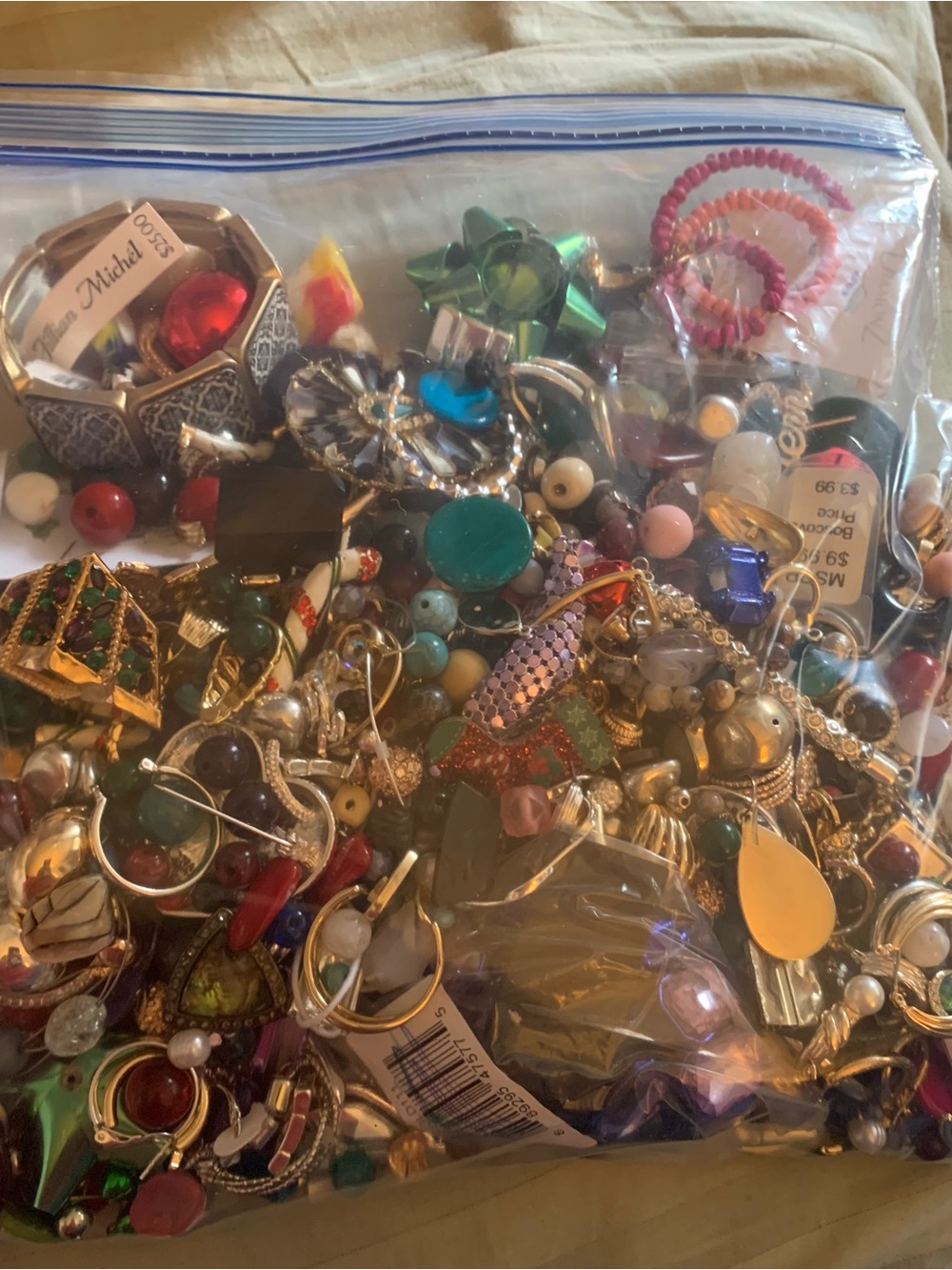 Assorted Jewelry Bag - Crafting  4 pounds